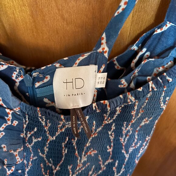 Anthropologie HD in Paris Acropora Coral Dress Size 12 - Picture 9 of 14